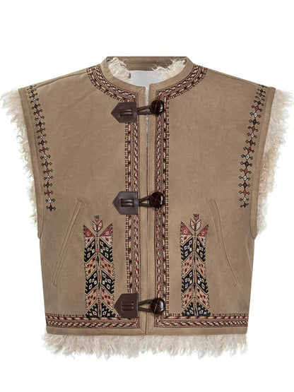 Isabel Marant Étoile Weste mit Shearling-Innenseite von Isabel Marant Étoile
