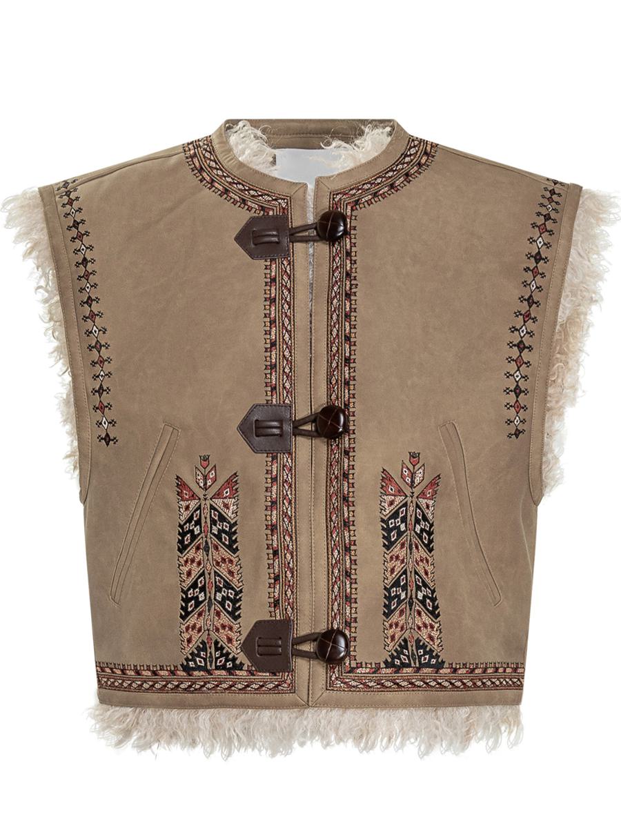 Isabel Marant Étoile Weste mit Shearling-Innenseite von Isabel Marant Étoile