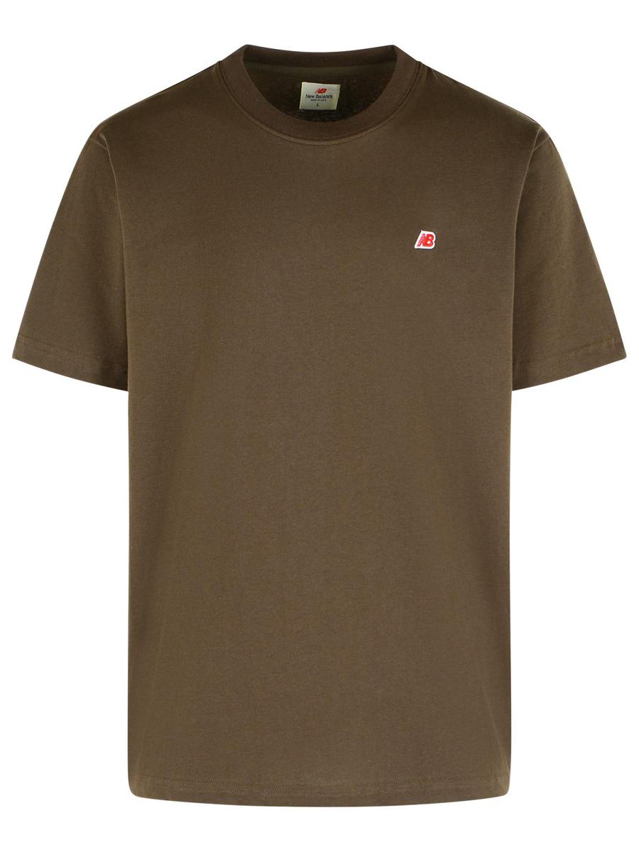 Gelbes Baumwoll-T-Shirt von New Balance