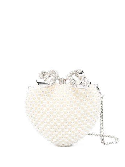 Self-Portrait – Clutch mit Perlenherz