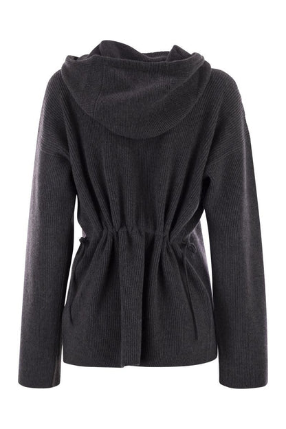 Fabiana Filippi – Kapuzenpullover mit englischem Rippenmuster