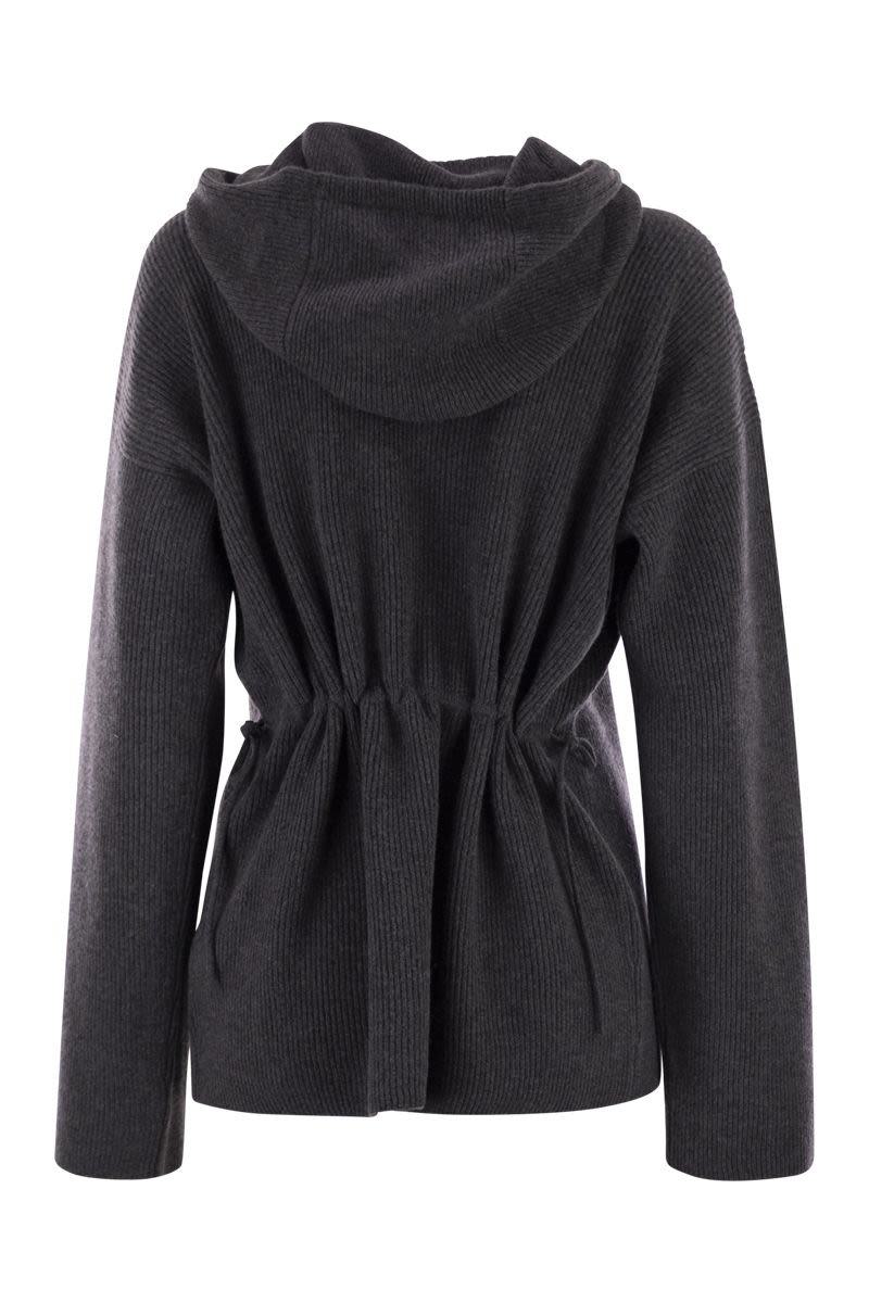 Fabiana Filippi – Kapuzenpullover mit englischem Rippenmuster