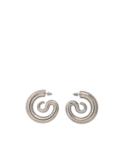 Panconesi – Silberne „Serpent Hoops Medium“-Ohrringe