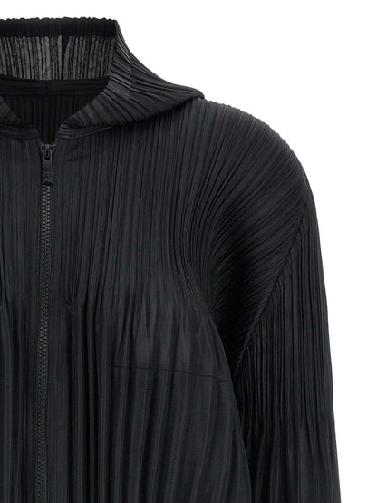 Pleats Please Issey Miyake Bluse mit Reißverschluss