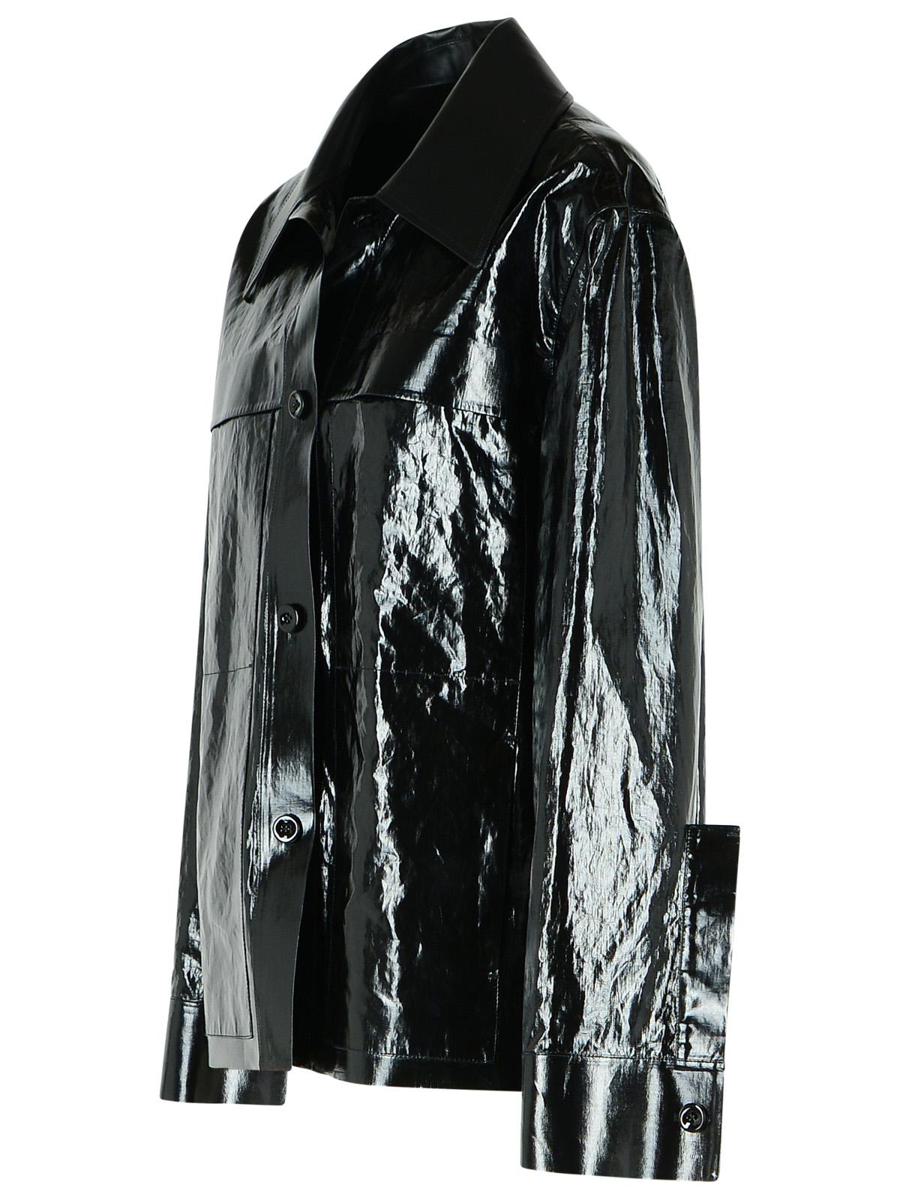 Jil Sander Schwarze Leinenjacke