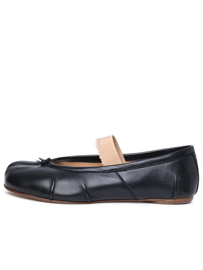 Schwarze Ballerinas „Tabi“ von Maison Margiela aus Nappaleder