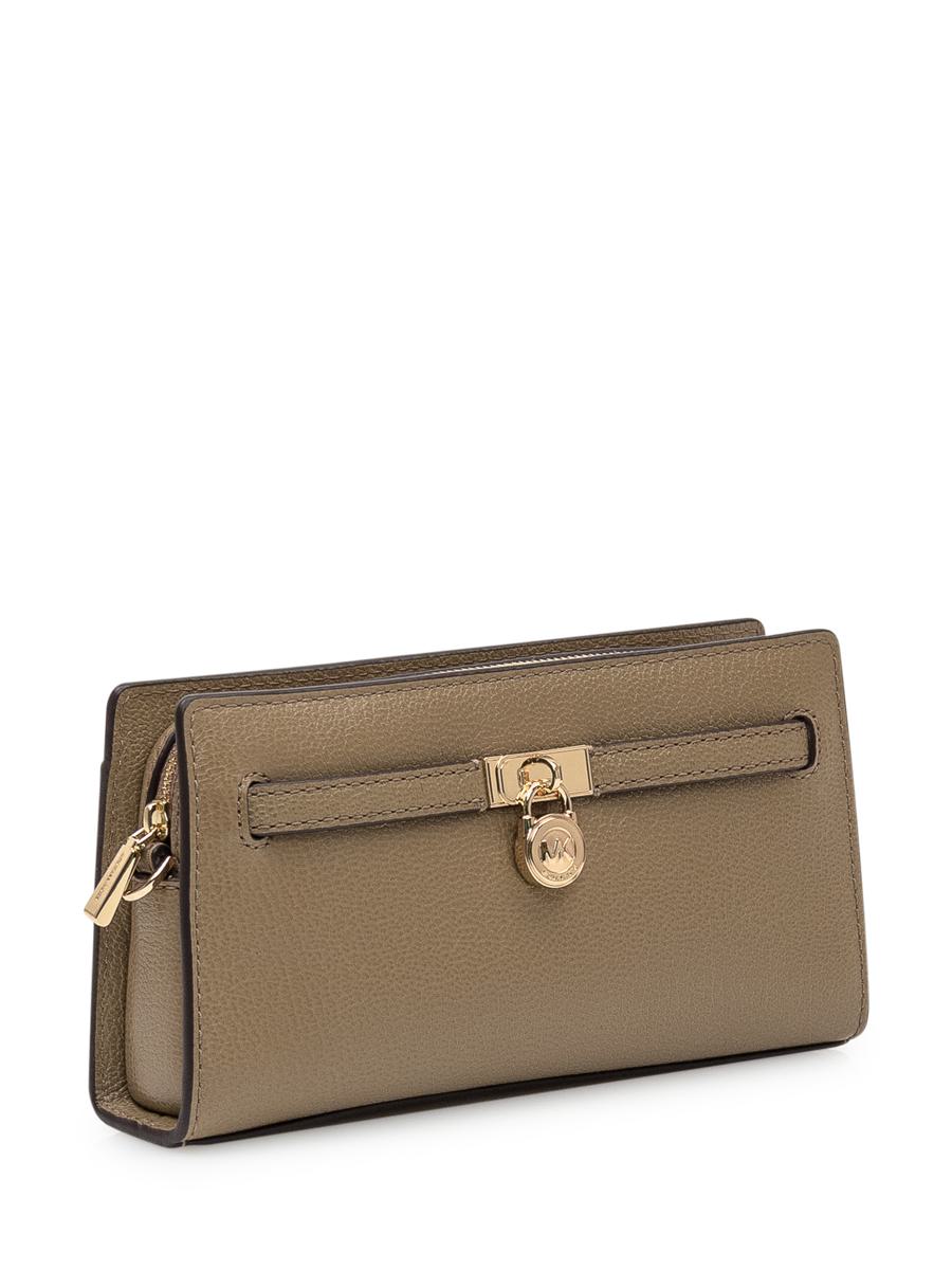 Michael Kors Michael Kors Taupe Leder Geldbörse