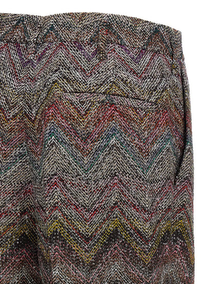 Missoni Zickzack-Paillettenhose