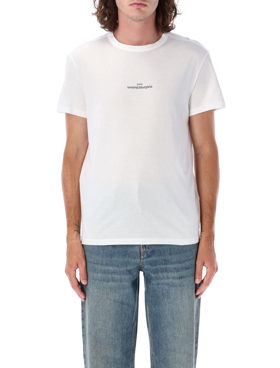 Maison Margiela T-Shirt mit umgekehrtem Logo