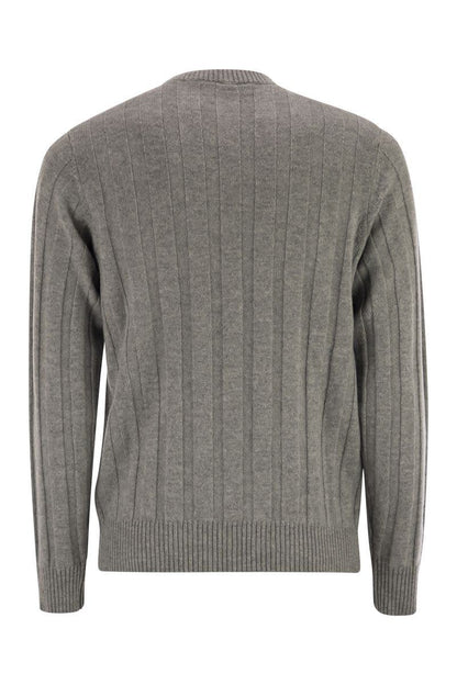 Gerippter Pullover aus Wolle und Kaschmir von Peserico