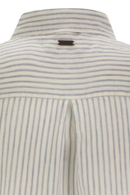 Barbour Marine – Gestreiftes Leinenhemd
