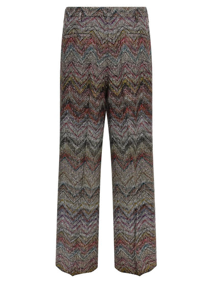 Missoni Zickzack-Paillettenhose