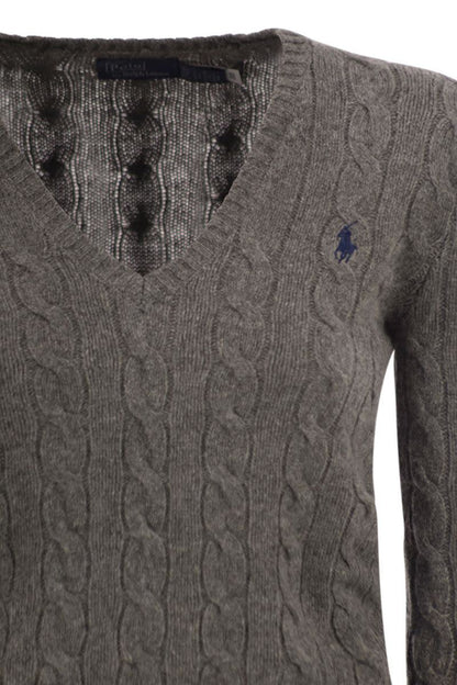 Polo Ralph Lauren – Zopfmusterpullover aus Wolle und Kaschmir