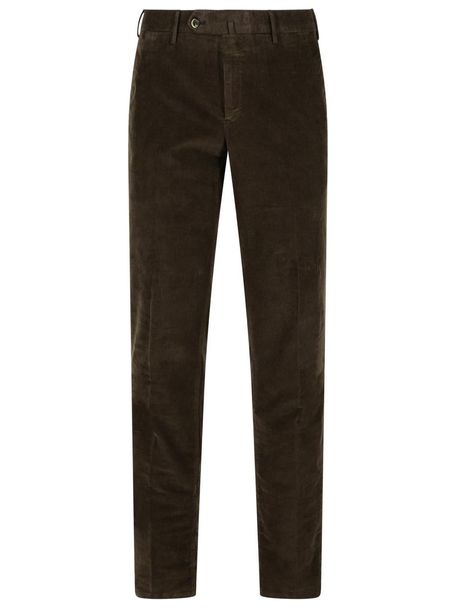 Pt Torino „Slim“-Baumwollhose in Braun