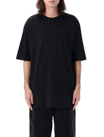 Y-3 Adidas – Kastenförmiges T-Shirt mit kurzen Ärmeln