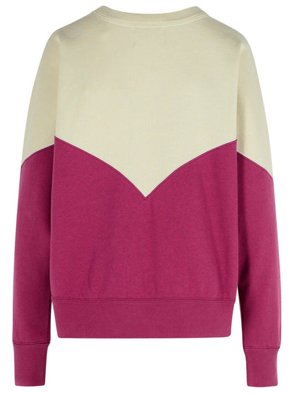 Isabel Marant Étoile „Houston“-Sweatshirt aus einer Baumwollmischung in Trauben- und Augentönen