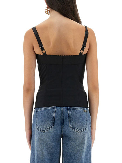 Dolce &amp; Gabbana Satin-Bustier-Top