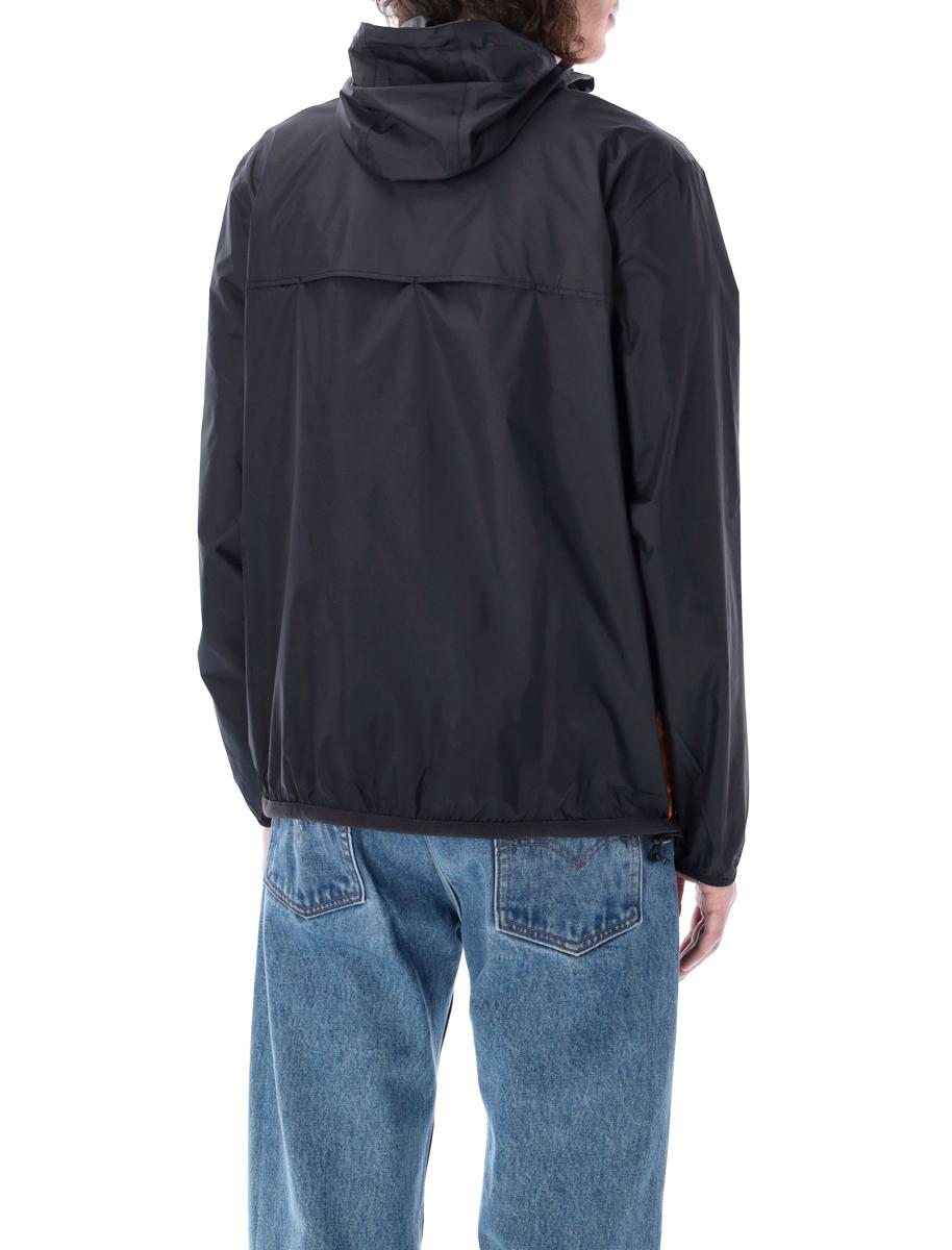 Comme Des Garçons Play – Zweifarbige, wasserdichte Jacke mit Reißverschluss und Kapuze