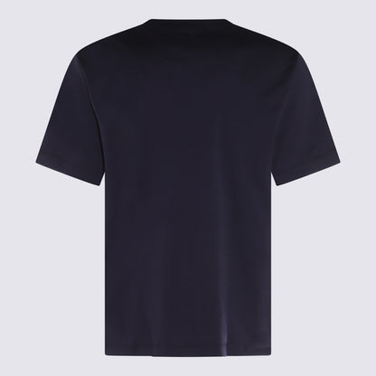 Eleventy – Marineblaues T-Shirt aus Baumwollmischung