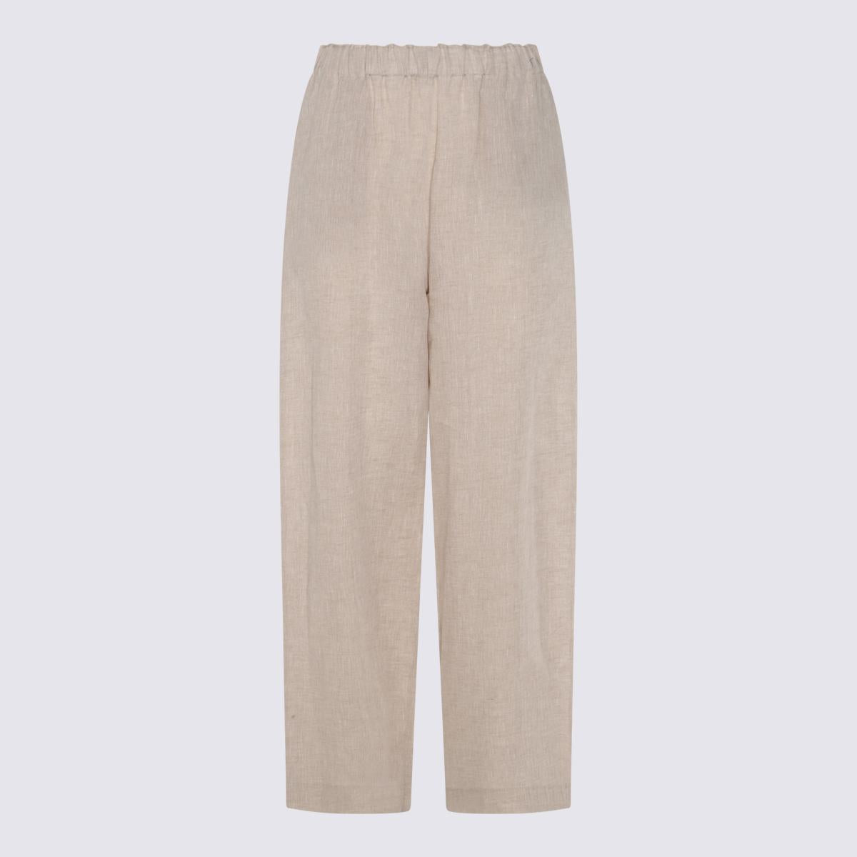 Fabiana Filippi Beige Leinenhose