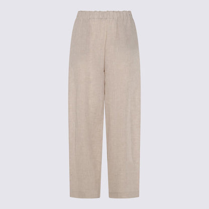 Fabiana Filippi Beige Leinenhose