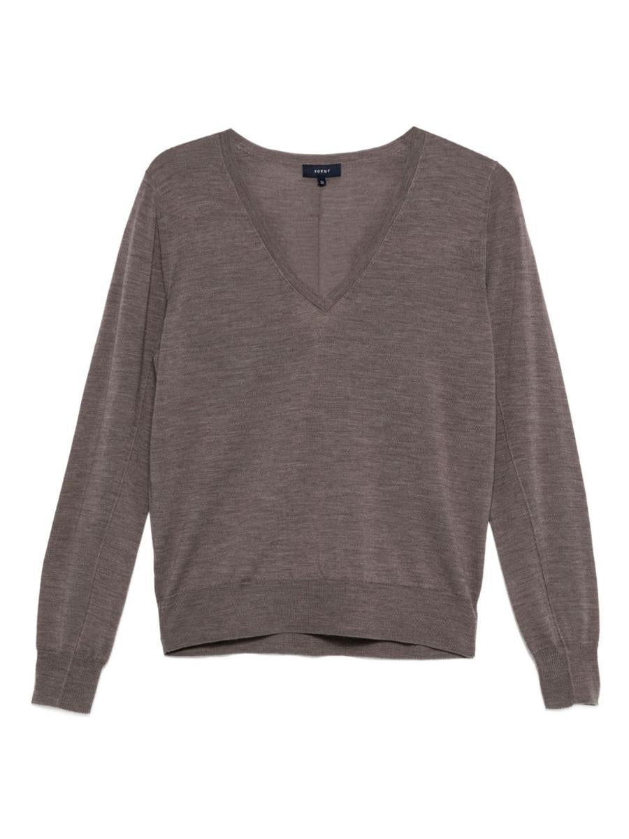 Soeur – Derek – Pullover aus Wolle mit V-Ausschnitt