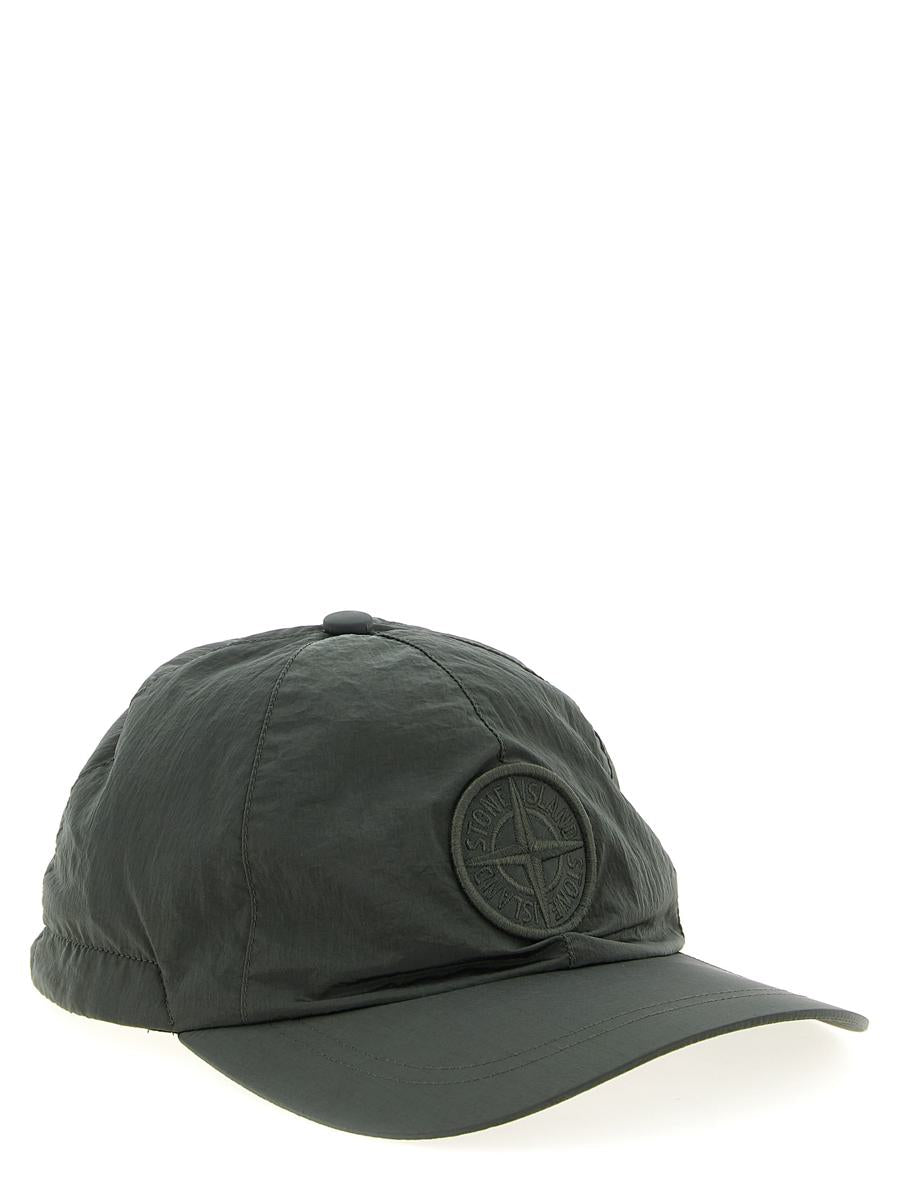 Stone Island-Kappe mit Logo-Patch