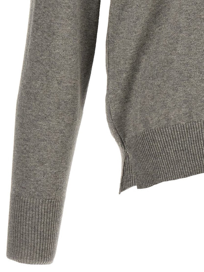 Ma'Ry'Ya Pullover mit V-Ausschnitt