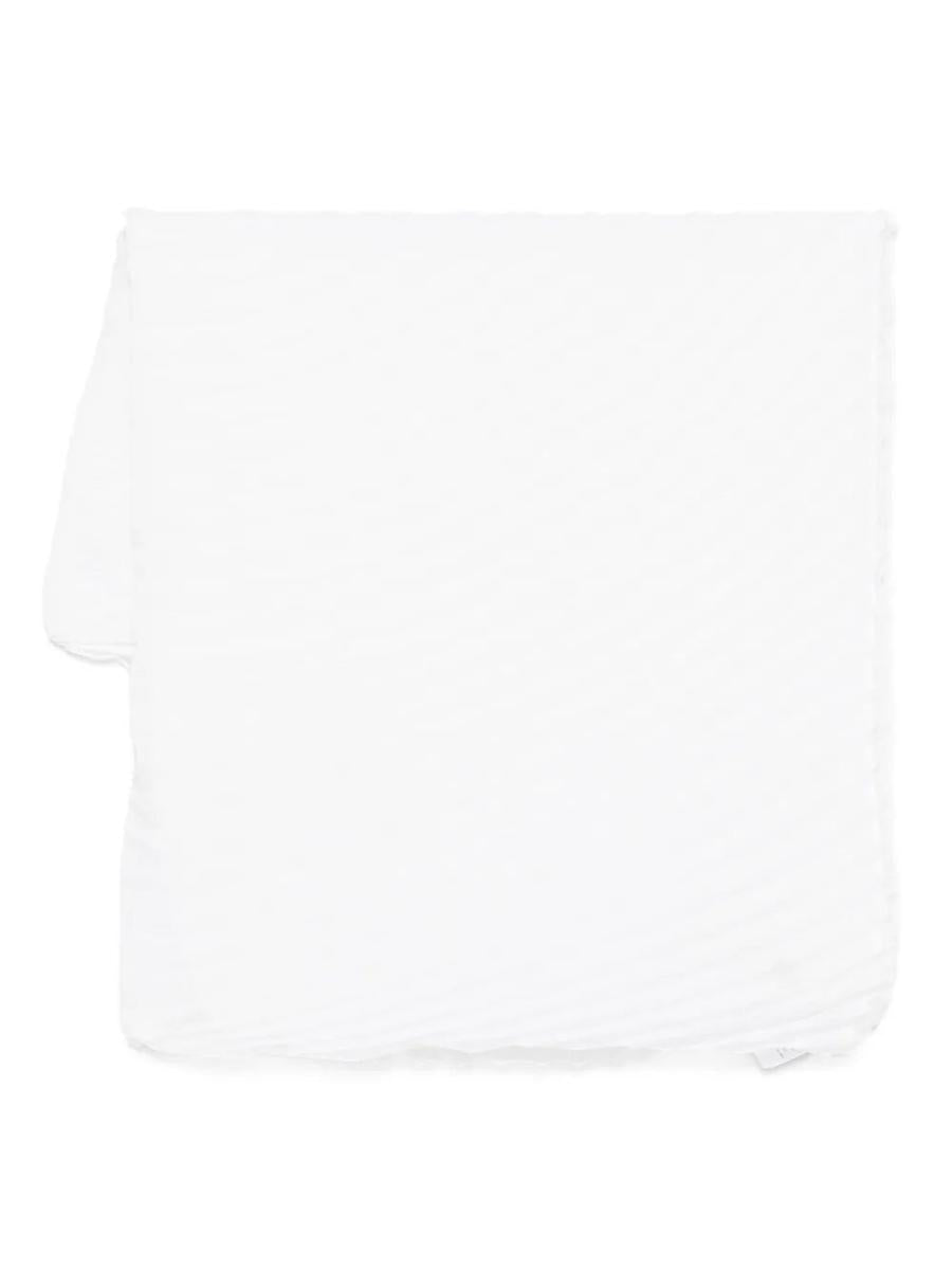 Issey Miyake „Pleats“ Seidige Wollstola Accessoires