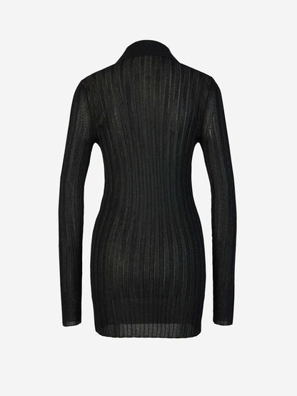 Stella McCartney Lurex-Strick-Poloshirt