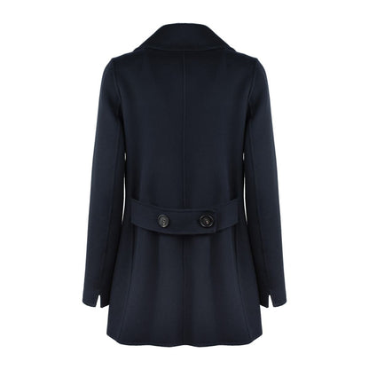 Max Mara Blauer zweireihiger Wollcaban