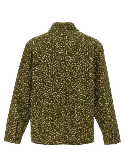 Maison Kitsuné – Überhemd mit Blumendruck