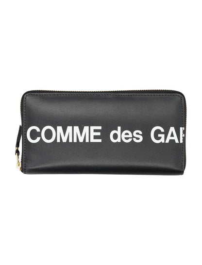 Comme Des Garçons Hugo Logo Reißverschluss-Geldbörse