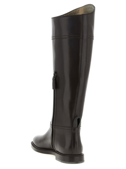 Brunello Cucinelli Lederstiefel Monile