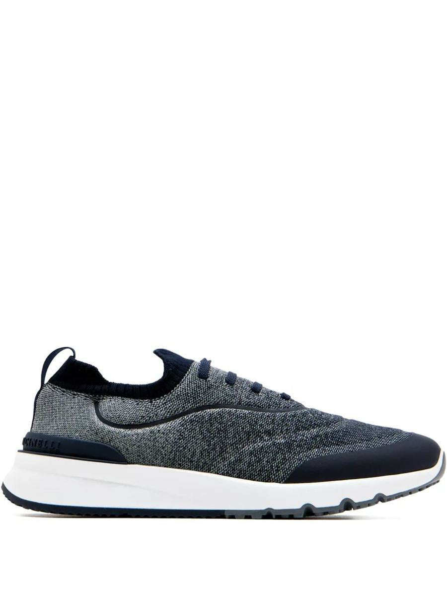 Brunello Cucinelli – Sneaker aus Techno-Baumwollstrick mit Termonastratur-Schuhen