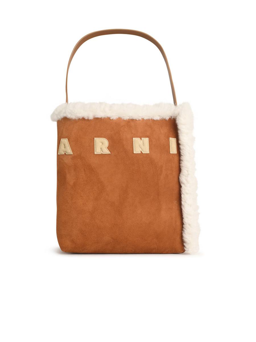 Marni „Museum“ braune Wildledertasche