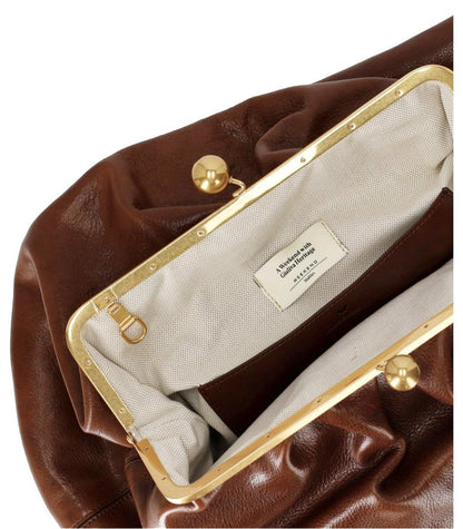 Weekend Max Mara Pasticcino Mirte Große hellbraune Clutch