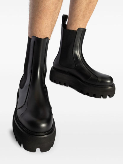 Alexander McQueen – Schwarze Chelsea-Stiefel aus Leder