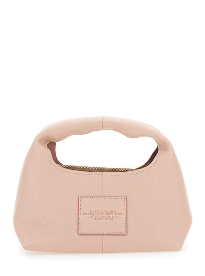 Handtasche „The Mini Sack“ in Rosa mit Logo-Schriftzug auf der Vorderseite aus Leder für Damen