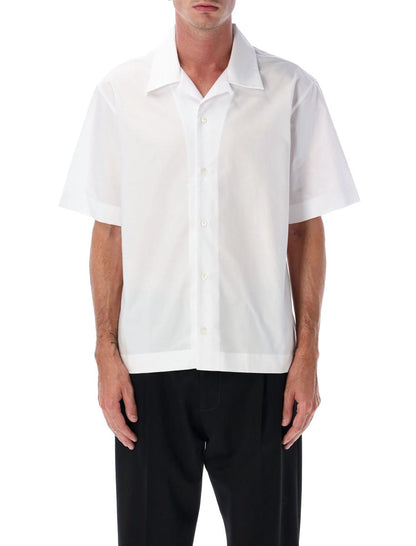 Givenchy – Weißes Baumwollhemd mit Hawaiikragen