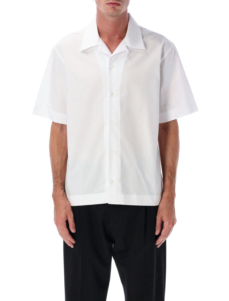 Givenchy – Weißes Baumwollhemd mit Hawaiikragen