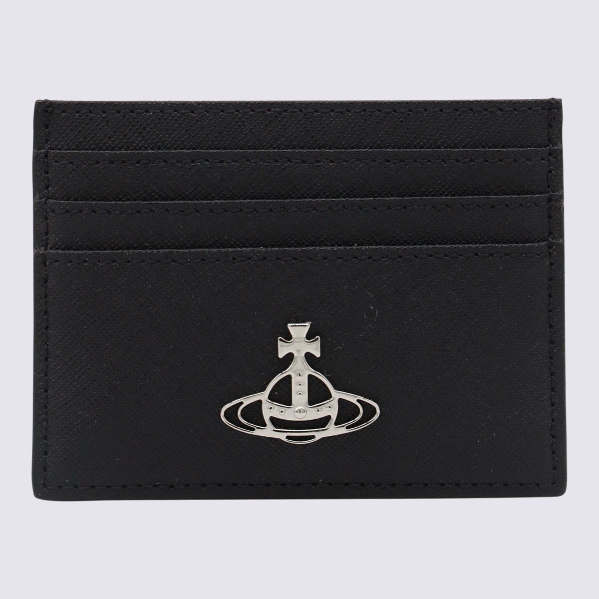 Vivienne Westwood – Kartenetui aus schwarzem Leder