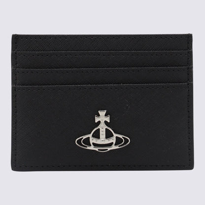 Vivienne Westwood – Kartenetui aus schwarzem Leder