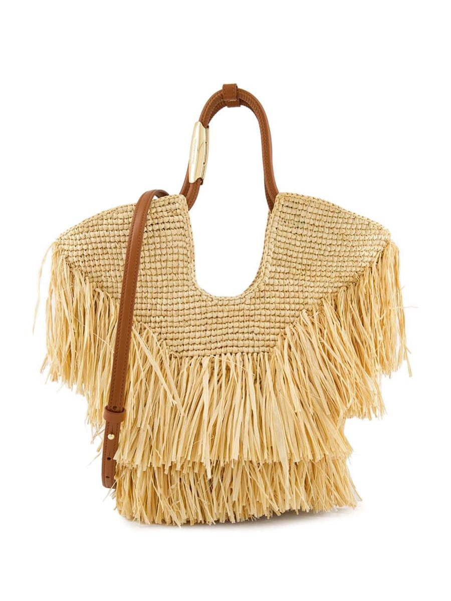 Zimmermann Goldentime Kleine Rafia-Tasche