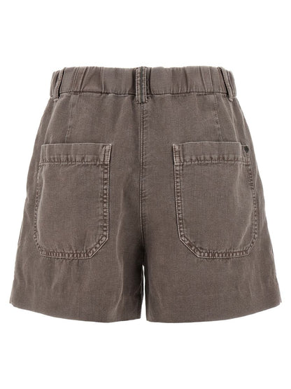 Brunello Cucinelli Leinen-Baumwoll-Shorts
