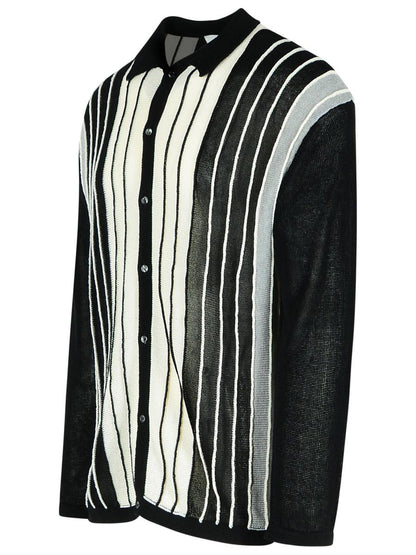 Laneus – Schwarzer Pullover aus Viskosemischung