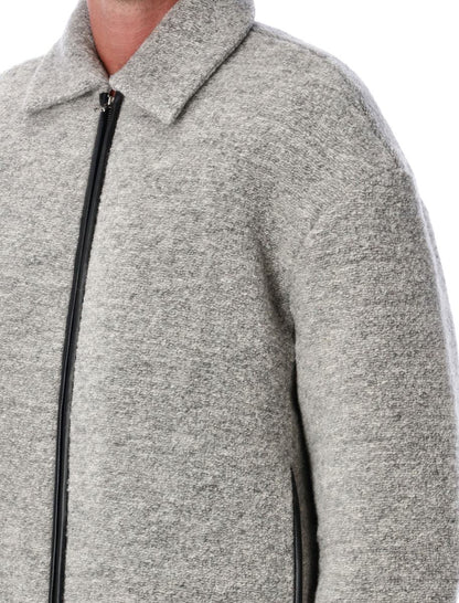 JW Anderson Hellgraue Freizeitjacke mit Kontrastbesatz