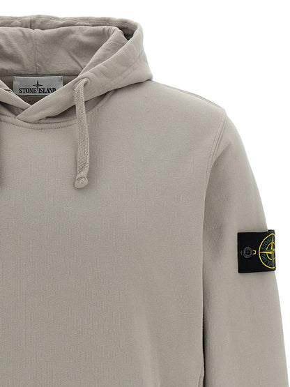 Stone Island Kapuzenpullover mit Logo-Aufnäher