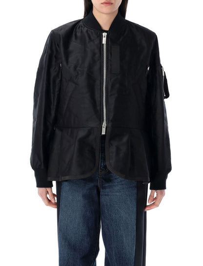 Sacai – Gesteppter Satinblouson