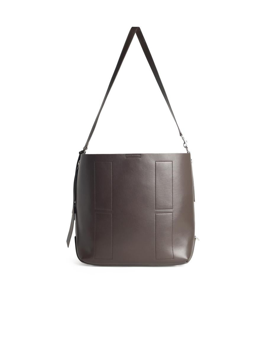 Hogan Schokoladenbraune Ledertasche